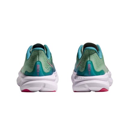 Zapatillas Hoka Mach 6 mujer Jadeite/ Alpine Blue talones