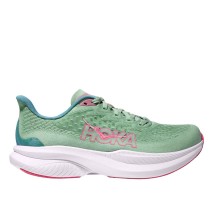 Zapatillas Hoka Mach 6 mujer Jadeite/ Alpine Blue base simétrica