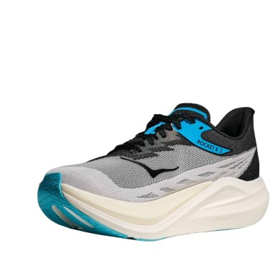 Zapatillas Hoka U Rocket X 3 White/ Black ajuste perfecto