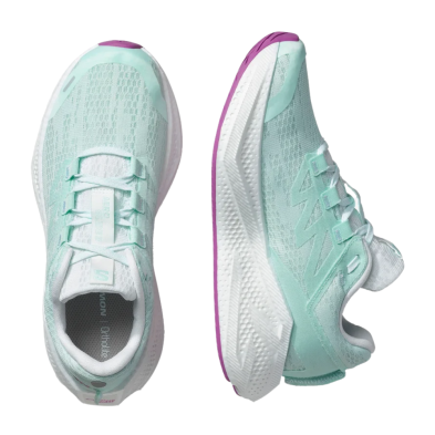 Zapatillas Salamon Aero Glide 3 mujer turquesa par running