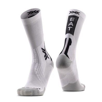 Calcetines X-Bionic X-Socks Bike Perform Crew blanco negro gris