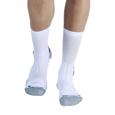 Calcetines X-Bionic X-Socks Bike Perform Crew Arctic White/ Opal Black par contacto entre pie y pedal