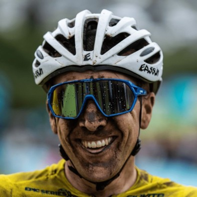 Gafas Eassun Paradiso blue frame with silver lens CAT 3