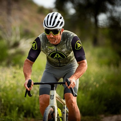 Gafas ciclismo Eassun Paradiso Verde cazador y verde luz para la montura junto a la lente plateada CAT 3