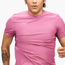 Camiseta M/corta Hoka Airolite Run hombre Beet Root