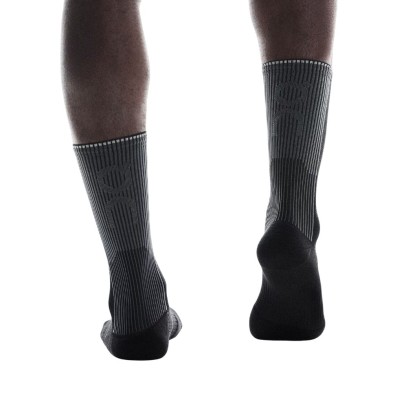 Calcetines On Running Performance Run Sock High Black/ Eclipse acolchados