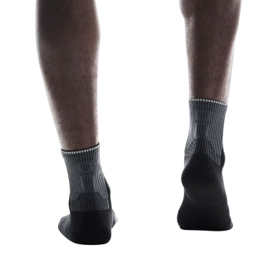 Calcetines On Running Performance Run Sock Mid Black/ Eclipse acolchados