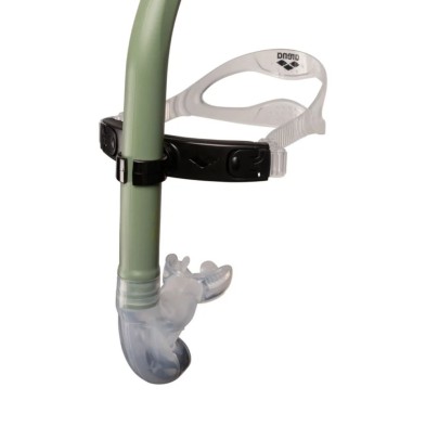 Tubo buceo frontal Arena Swim Snorkel III verde vertical