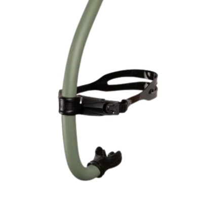 Tubo buceo frontal Arena Swim Snorkel PRO III verde salvia negro