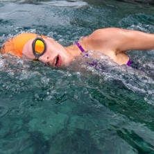 Gafas de natacion Predator Titanium Grey-Black /Orange mirror