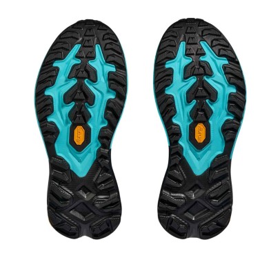 Zapatillas Hoka Mafate 5 Hombre Skyward Blue/ Black suela Vibram Megagrip