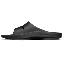 Sandalias OOFOS OOAHH REcovery Unisex negra lateral