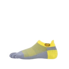 calcetines Vibram 5TOE Athletic No Show Light Grey-Yellow Grey