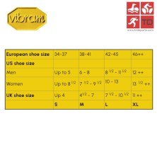 Calcetines Vibram 5TOE Athletic No Show Dark Grey-Red Black