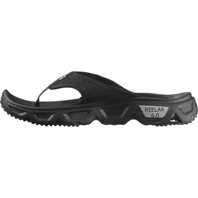 Sandalias Salomon Reelax Break 6.0 hombre Black/ Black/ Alloy comodidad y recuperación deportiva