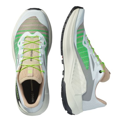 Zapatillas Salomon Genesis hombre blanco verde gris par dinamismo y comodidad