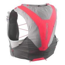 Chaleco Salomon Adv Skin 5 +2 Soft Flask Castelrock/ Alloy/ Neon Flame