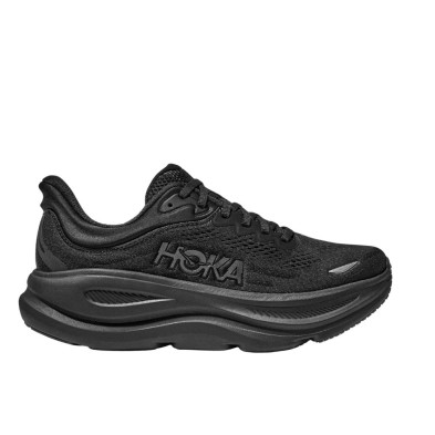 Zapatillas Hoka Bondi 9 Wide Hombre Black/ Black ajuste más cómodo