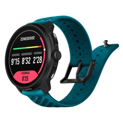 Reloj Deportivo GPS Suunto Race 2 Wave Blue pantalla amoled ltpo brillo extremo, sin marcos, y visibilidad mejorada