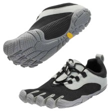 Zapatillas Vibram Fivefingers V-RUN Retro mujer negro gris minimalista y cómoda