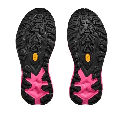 Zapatillas Hoka Mafate 5 Hombre Neon Rose/ Black suela Vibram Megagrip