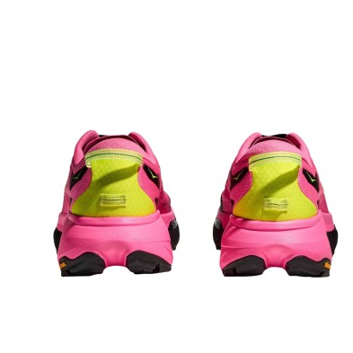 Zapatillas Hoka Mafate 5 Hombre rosa neon negro amarillo estructura Active Foot Frame