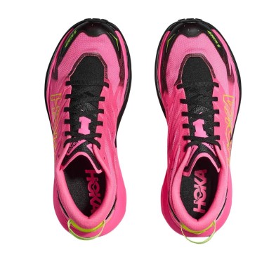 Zapatillas Hoka Mafate 5 Hombre Neon Rose/ Black par  empeine elástico y dinámico par