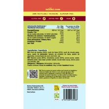 Pouch Salssa Recover Fresa y Plátano tabla nutricional