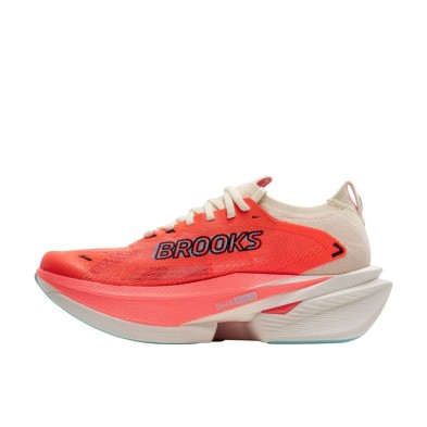 Zapatillas Brooks Hyperion Max 3 Mujer Coconut/ Fiery Coral/ Atomizer máxima amortiguación