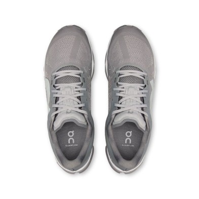 Zapatillas  On Running Cloudflow 5 Hombre Alloy/ Rock Upper transpirable y ultraligero de malla técnica
