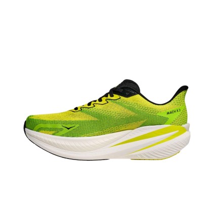 Zapatillas Hoka Mach X 3 hombre Neon Hoka Citrus/ Neon Lime pisada firme y reactiva