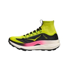 Zapatillas Hoka Tecton X 3 mujer Neon Hoka Citrus/ Black cuello de punto