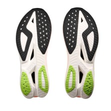 Zapatillas Hoka Mach X 3 hombre White/ Neon Tangerine suela velocidad propulsiva