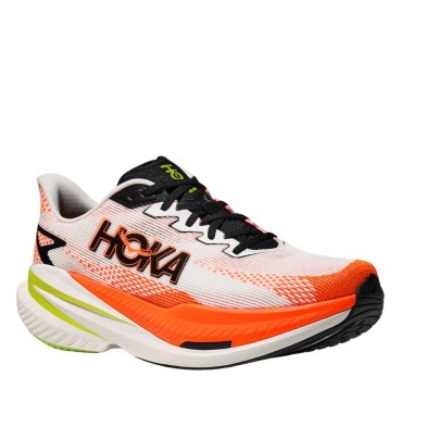 Zapatillas Hoka Mach X 3 hombre White/ Neon Tangerine