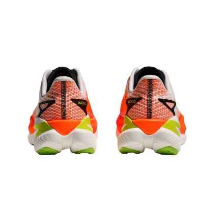 Zapatillas Hoka Mach X 3 hombre White/ Neon Tangerine par drop 5mm