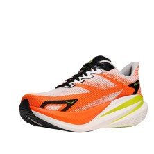 Zapatillas Hoka Mach X 3 hombre White/ Neon Tangerine con entresuela de PEBA