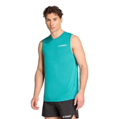 Camiseta sin mangas Adidas Terrex Xperior hombre azul verde turquesa