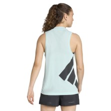 Camiseta tirantes Adidas Xperior Trail Running mujer Semi Flash Aqua mantiene la piel seca y fresca