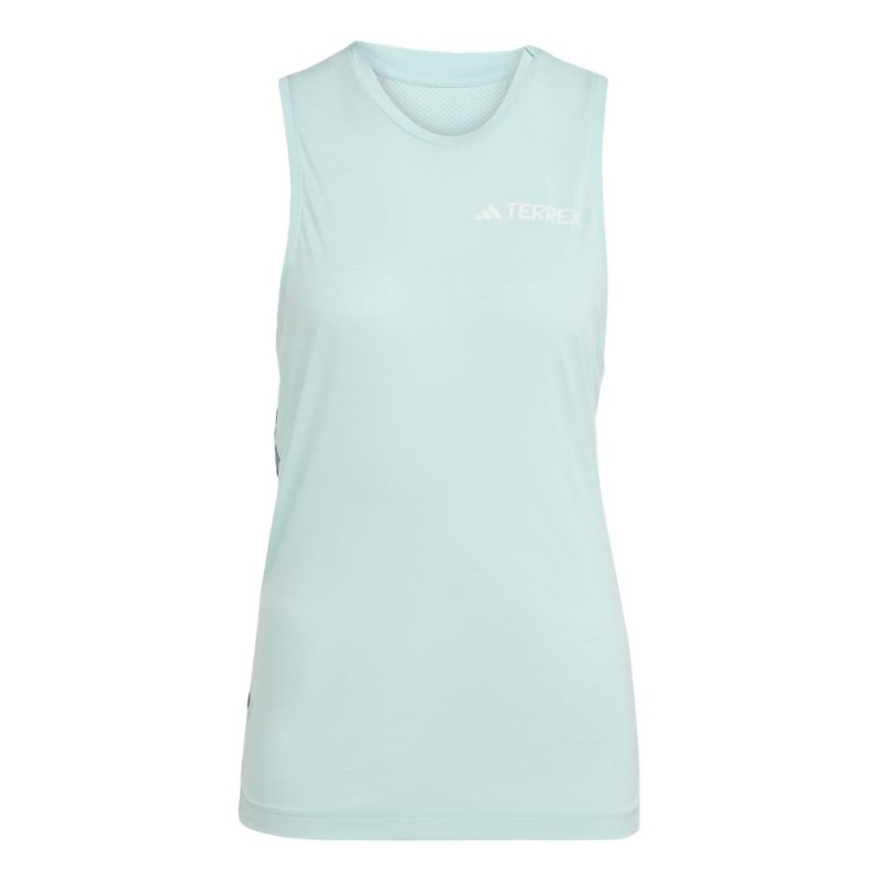 Camiseta tirantes Adidas Xperior Trail Running mujer Semi Flash Aqua