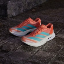 Zapatillas Adidas Adizero Boston 13 Mujer naranja par empeine textil y de malla