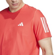 Camiseta manga corta Adidas OTR B hombre rojo anaranjado detalles logo
