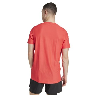 Camiseta manga corta para running Adidas Own the run B hombre Semi Lucid Red