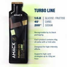 Gel energético Amacx Turbo Gel Citrus información turbo line