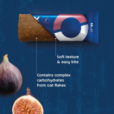 Barrita energética Amacx Energy Oat Bar Higos dulces Contiene carbohidratos complejos provenientes de copos de avena