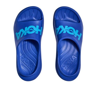 Sandalias Hoka Ora Athletic Slide Ultramarine/ Skyward Blue perfectas para la recuperación