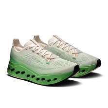 Zapatillas On Running Cloudsurfer max Hombre verde blanco marfil