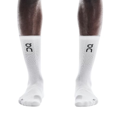 Calcetines On Running Performance Run Sock High White/ Glacier protección y regulación de la temperatura