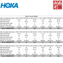 Hoka tallaje zapatillas Crescendo unisex