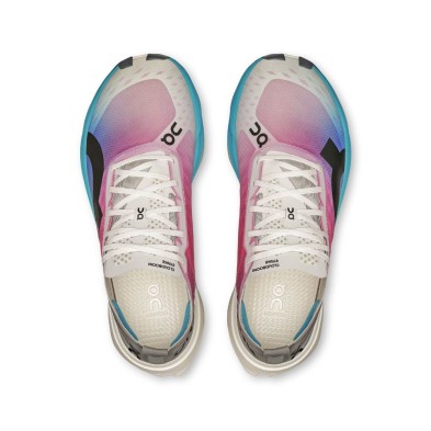 Zapatillas On Running Cloudboom Strike mujer azul rosa blanco