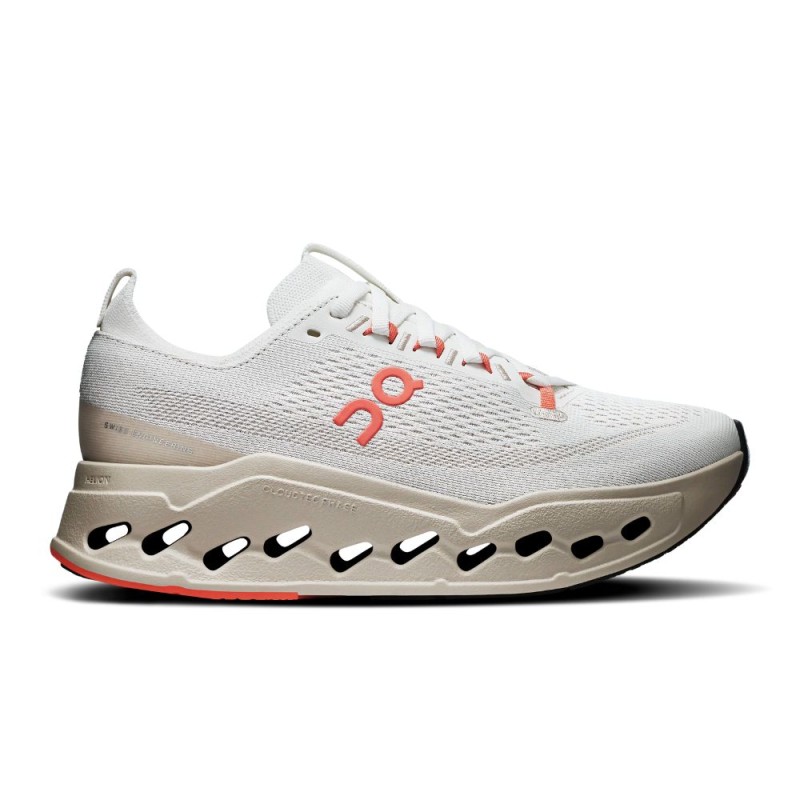 Zapatillas On Running Cloudsurfer max Mujer Ivory/ Salmon Zapatillas On Running Cloudsurfer max Mujer Ivory/ Salmon